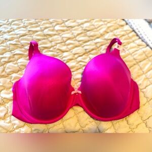NWT VICTORIA SECRET Lightly Lined Bright Pink Bra 38DD